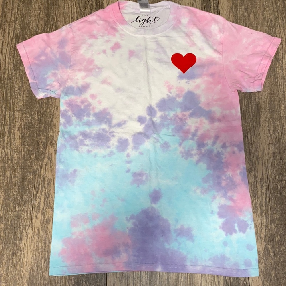 Pink, Blue, and Purple Tie-Dye love Tee